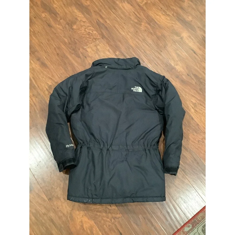 The North Face Jacket Boy's Large Black Goose Down Hyvent Hiking Windproof